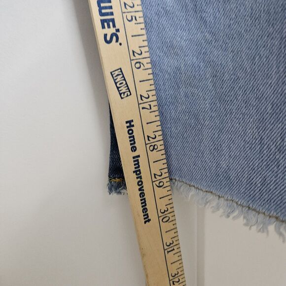 The Ragged Priest Quarter Panel Patchwork Ankle Mom Jeans Women’s 26 Raw Hem - Picture 9 of 11